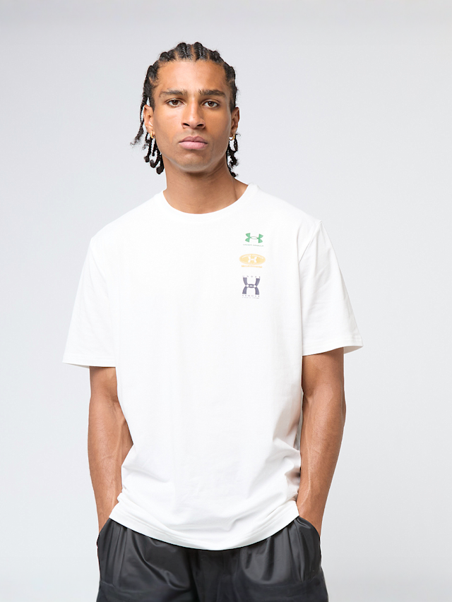 Under Armour, Evol Logo Shortsleeve Shirt, white, Image 2 of 5