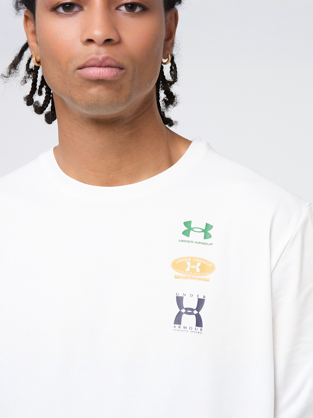 Under Armour, Evol Logo Shortsleeve Shirt, white, Image 3 of 5