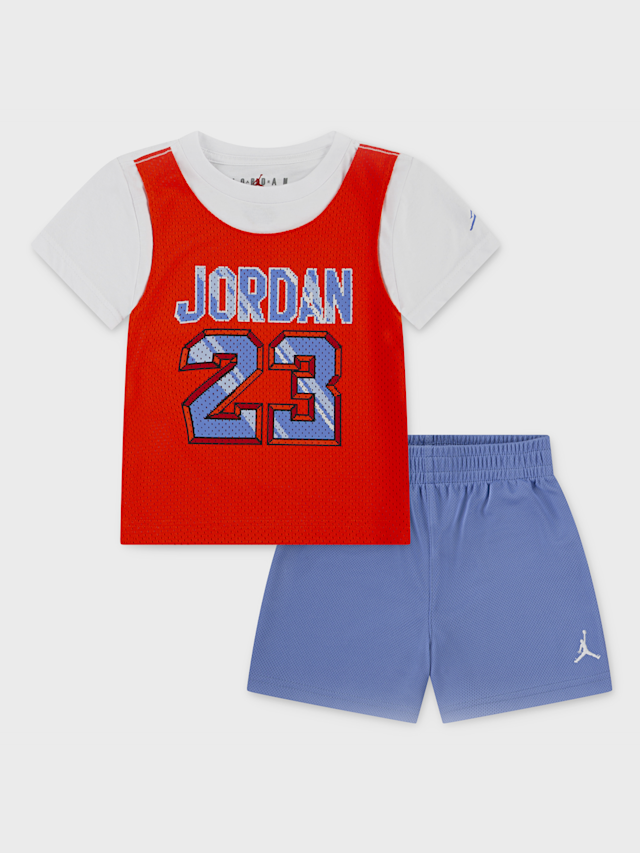 Jordan, 23 Trikot Shorts Set (2 Piece), red, Image 1 of 5