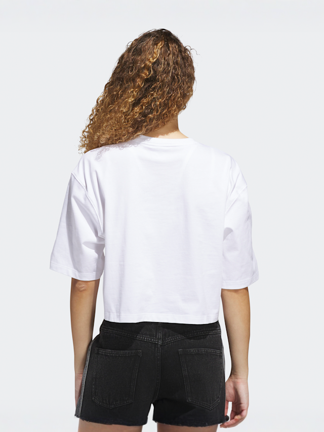 adidas Originals, Essentials Crop T-Shirt, white, Image 2 of 5