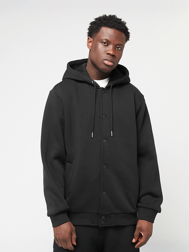 Urban Classics, Fluffy Fleece Hoodjacket, black, Image 1 of 4