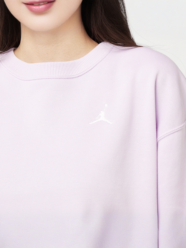 Jordan, Brooklyn Fleece French Terry Crewneck, purple, Image 3 of 4