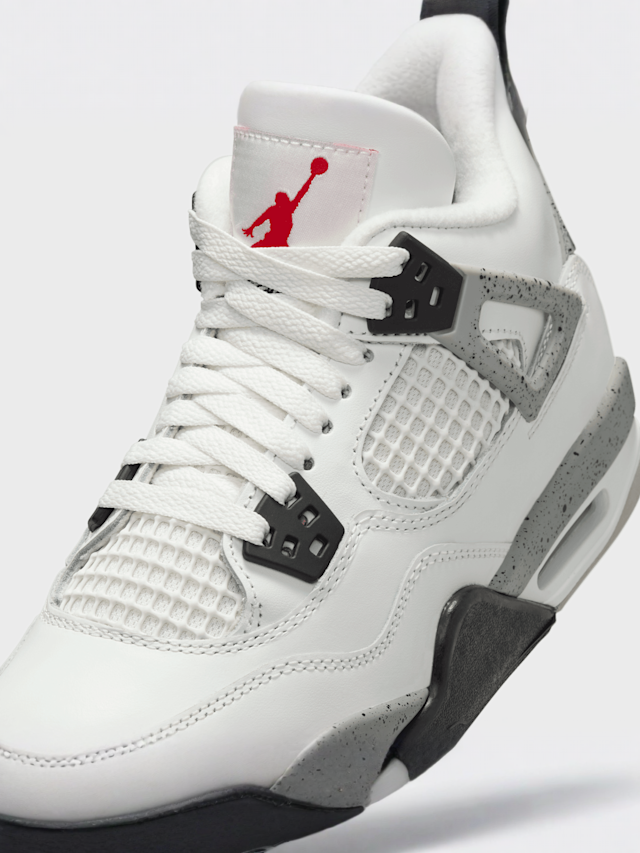 Jordan, Air Jordan 4 Retro OG "White Cement" (GS), white, Image 7 of 9