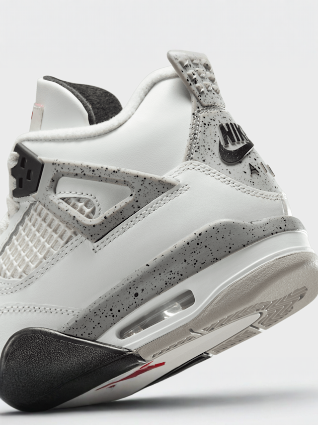 Jordan, Air Jordan 4 Retro OG "White Cement" (GS), white, Image 8 of 9