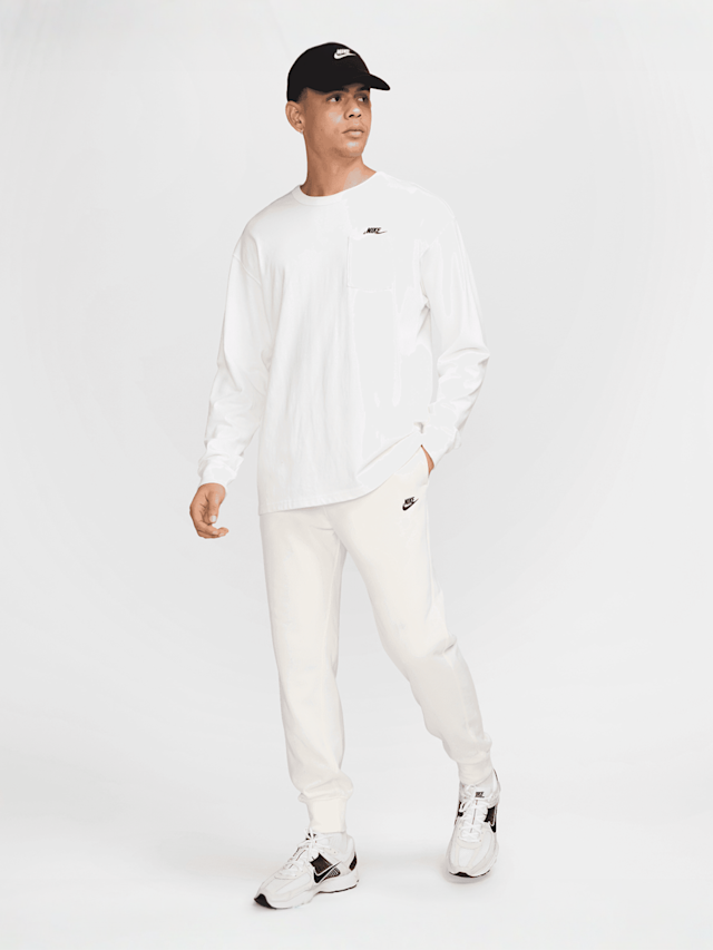 Nike, Club French-Terry Jogger, white, Image 6 of 6