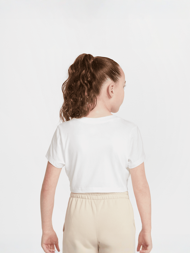 Nike, Sportswear Short Sleeve Slim Crop Tee, white, Image 2 of 5