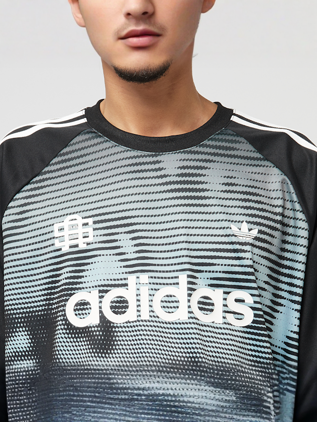 adidas Originals, Jersey 3-Stripes AOP, blue, Image 3 of 6