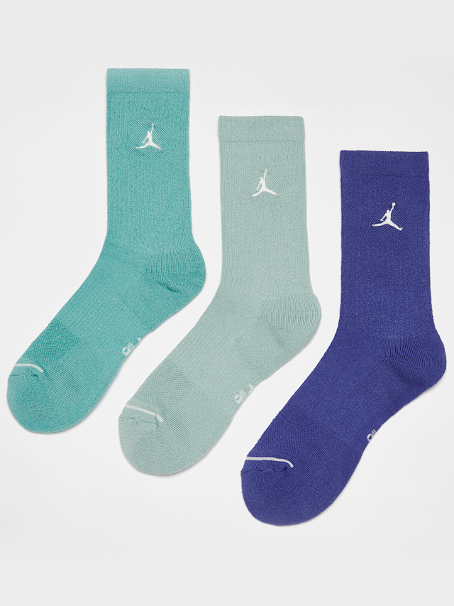 Jordan, 3 PACK - Everyday Max Crew Socks, blue, Image 1 of 2