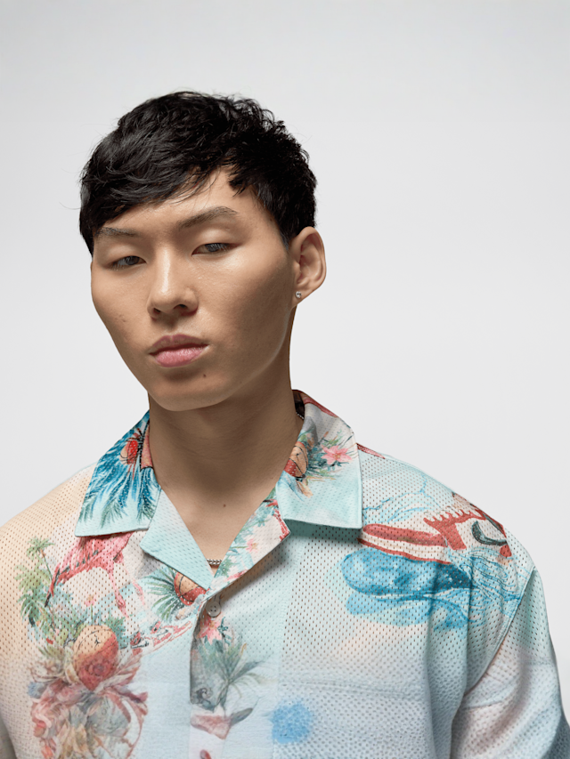 Jordan, Essentials All Over Print Camp Top, multi-colour, Image 3 of 5