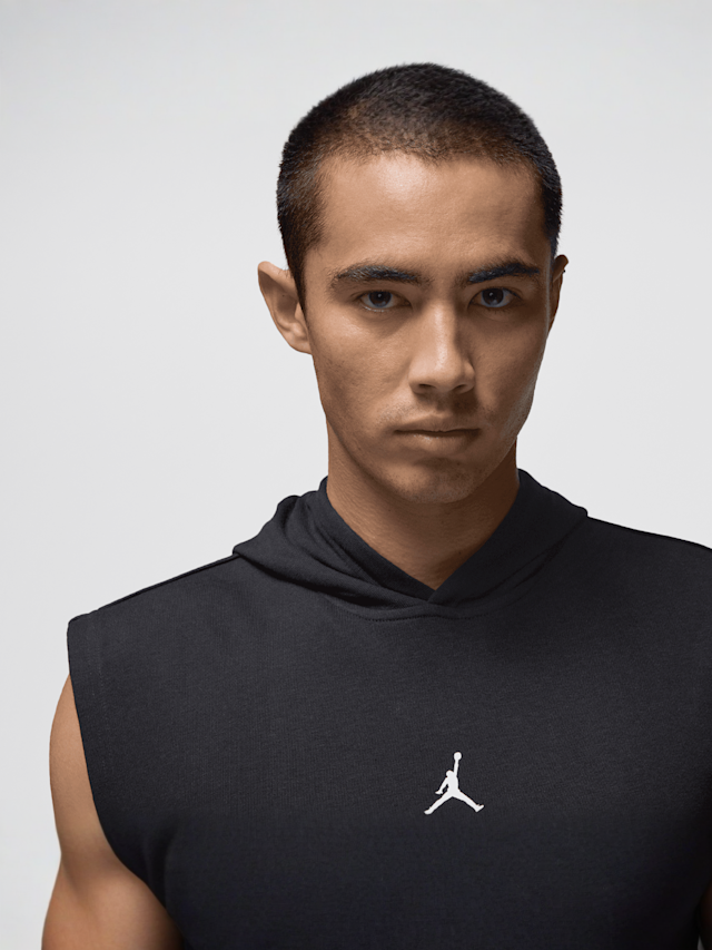 Jordan, Sport Crossover-Fleece Sleeveless Dri-FIT Hoodie, black, Image 4 of 7