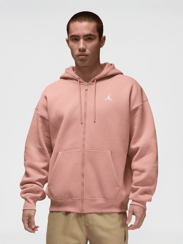 Jordan, Brooklyn Oversized Full-Zip Hoodie, light pink, Image 1 of 7