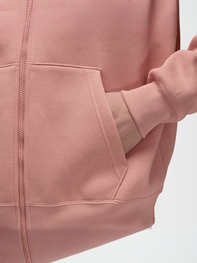 Jordan, Brooklyn Oversized Full-Zip Hoodie, light pink, Image 5 of 7