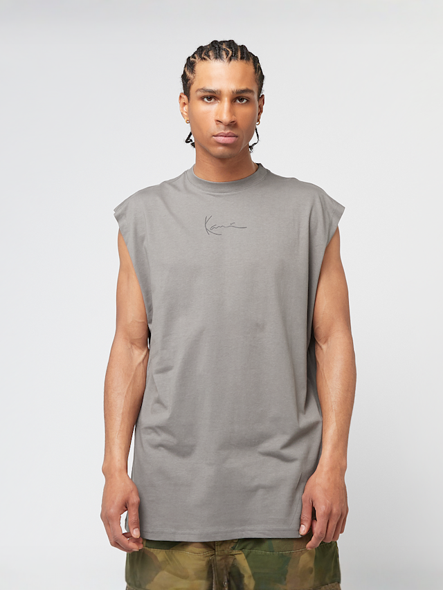 Karl Kani, Signature Sleeveless T-Shirt, grey, Image 1 of 4