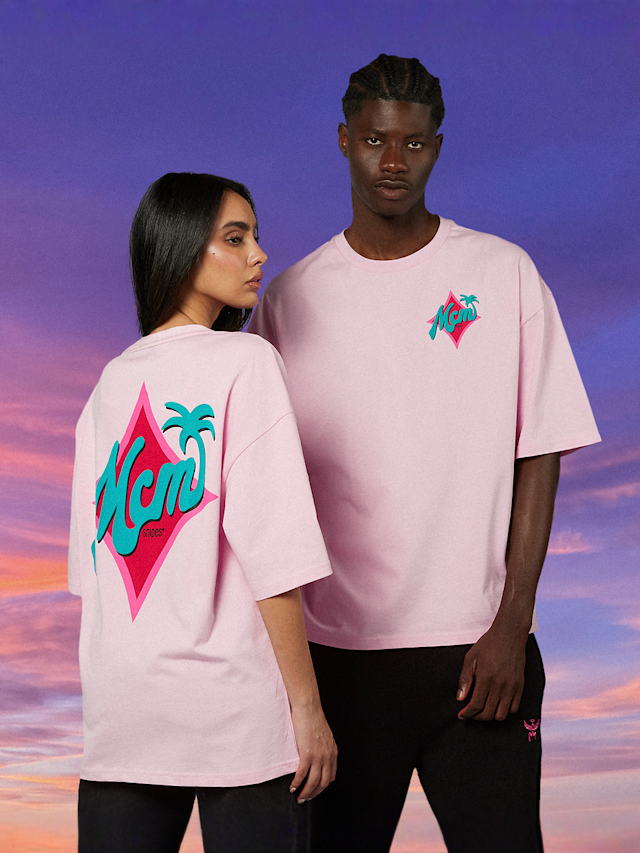 MCM x SNIPES, Palm T-Shirt, light pink, Image 1 of 7