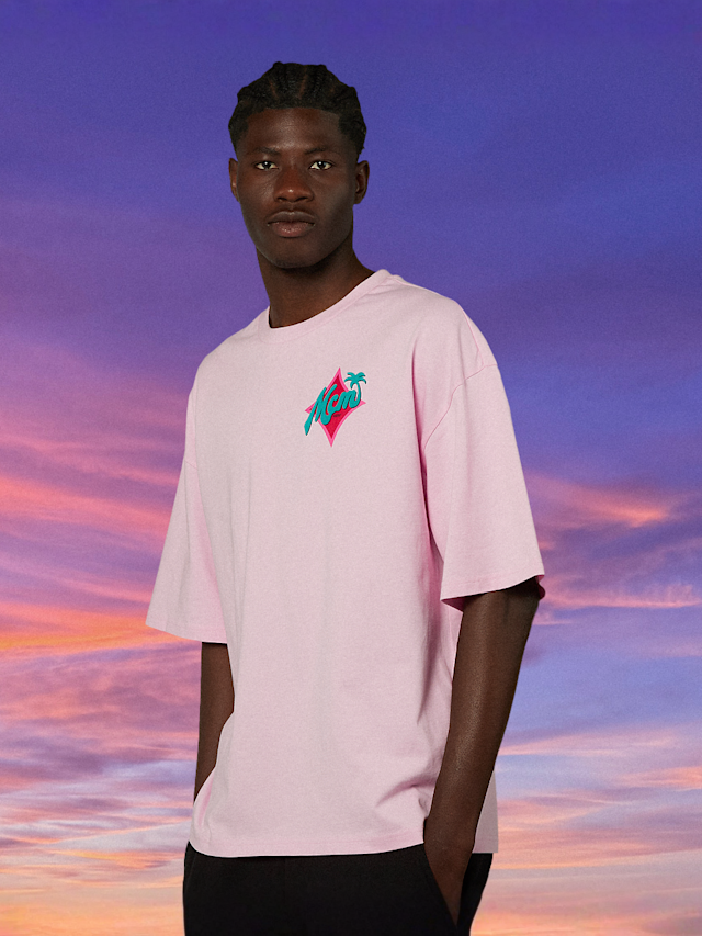 MCM x SNIPES, Palm T-Shirt, light pink, Image 2 of 7