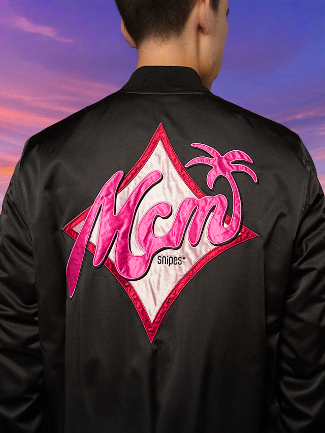 MCM x SNIPES, Miami Palm Bomber Jacket, black, Image 7 of 8