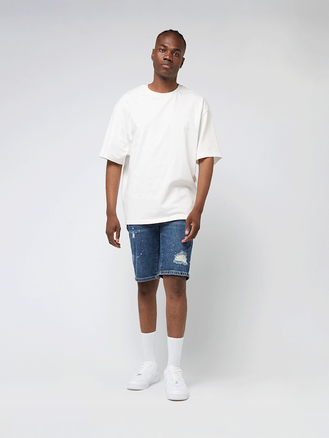 2Y STUDIOS, Leonardo Ripped Slim Fit Shorts, blue, Image 5 of 5