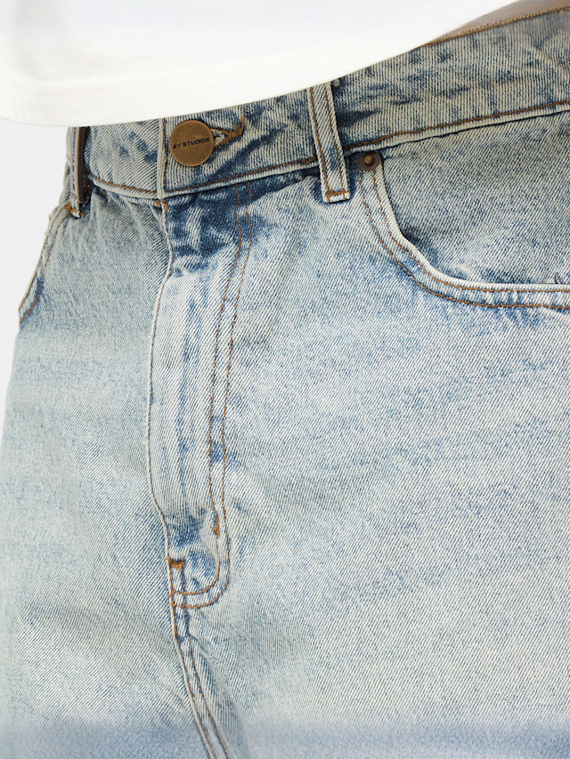 2Y STUDIOS, Joran Open Hem Baggy Shorts, blue, Image 3 of 5