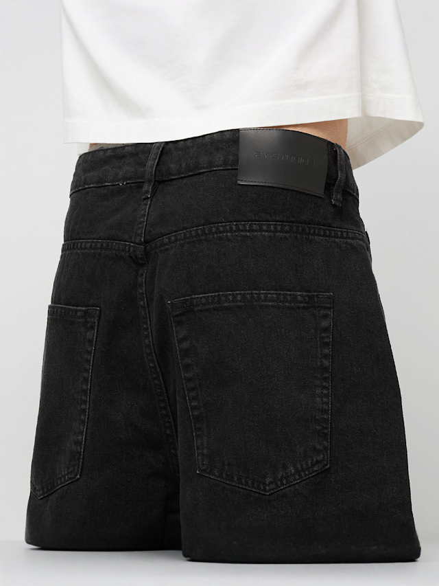 2Y STUDIOS, Joran Open Hem Baggy Shorts, black, Image 4 of 5