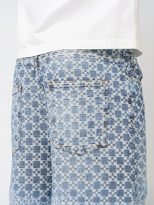 2Y STUDIOS, Tariq Carree Baggy Shorts, blue, Image 3 of 5
