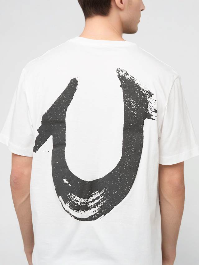 True Religion, Relaxed NU Brush Tee, white, Image 4 of 5