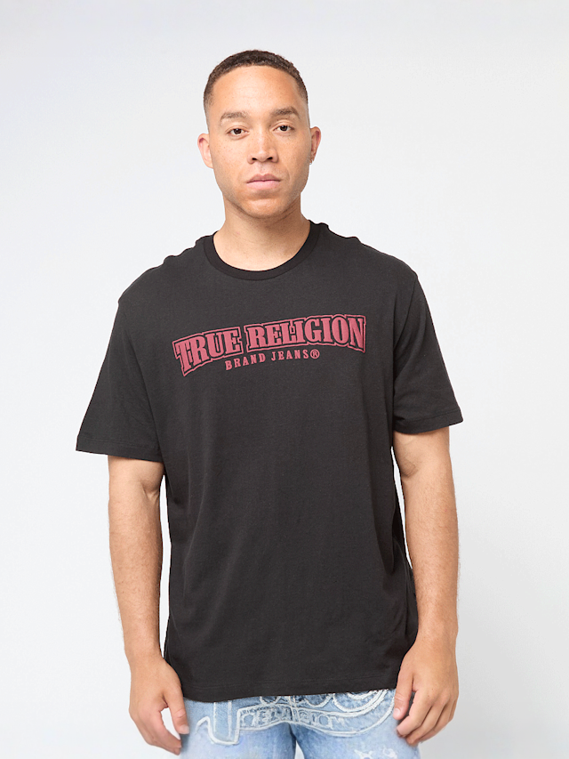 True Religion, Relaxed NU Brush Tee, black, Image 1 of 5