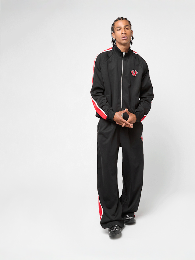 True Religion, Snap Off Baggy Track Pants, black, Image 6 of 6