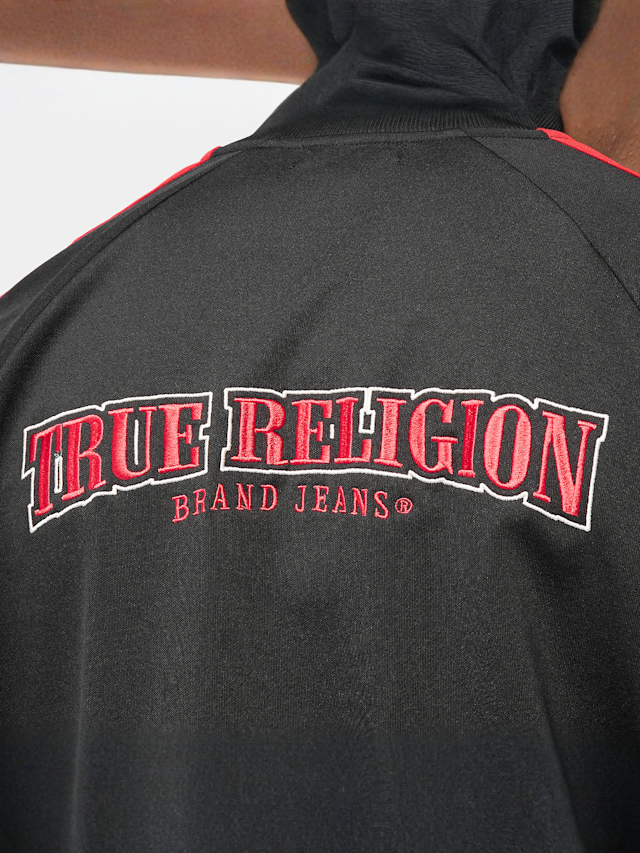 True Religion, Snap Off Track Jacket, black, Image 4 of 7