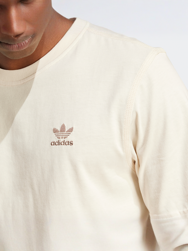 adidas Originals, Trefoil Essentials T-Shirt, beige, Image 3 of 5