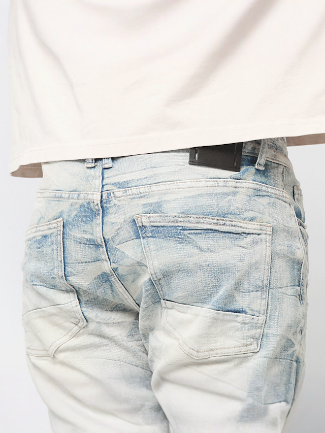 Smoke Rise, Rip & Repair Denim Shorts, blue, Image 4 of 5