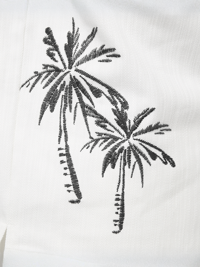 Smoke Rise, Slubby Twill Button Down Shirt, white, Image 4 of 6