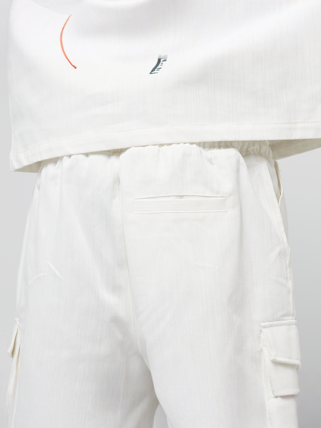 Smoke Rise, Fashion Slubby Twill Short, white, Image 6 of 7