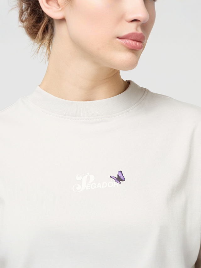 Pegador, Noria Heavy Oversized Tee, grey, Image 3 of 5