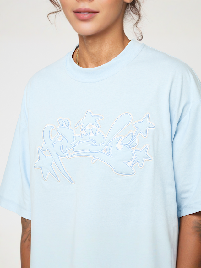 FAVELA, Runstitch T-Shirt, blue, Image 3 of 4