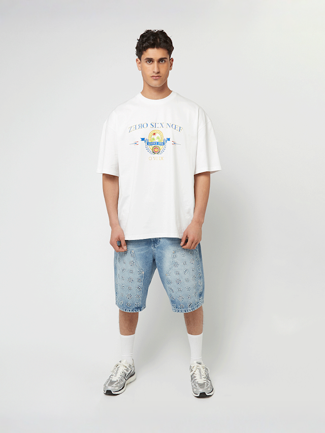 zəяo si:x nœf, Royal Resort Oversized Tee, white, Image 4 of 4