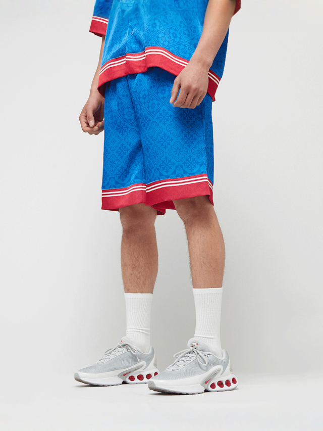 zəяo si:x nœf, Primary Logo Ornament Resort Shorts, blue, Image 1 of 5