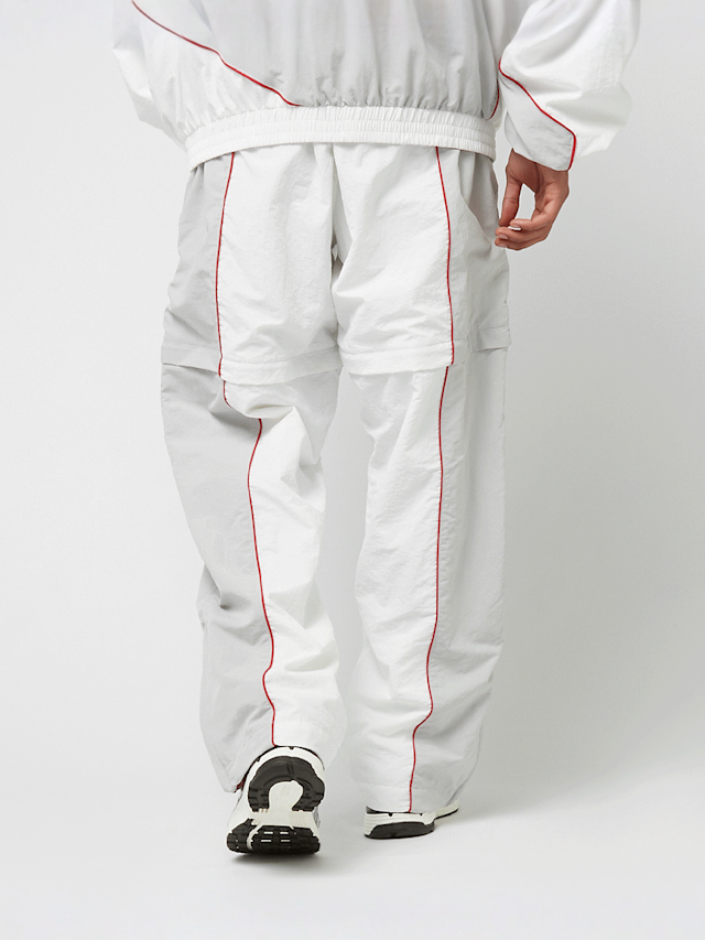 zəяo si:x nœf, Primary Logo Oversized Straight Leg Color Block Trackpants, white, Image 2 of 9
