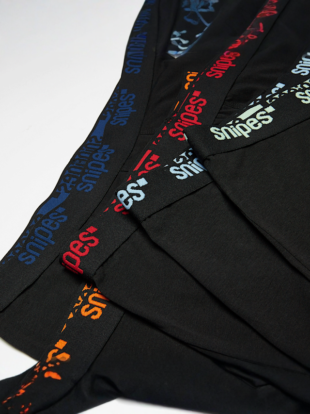 SNIPES, 5 PACK - Black Tape  Briefs Boxershorts, multi-colour, Image 2 of 2