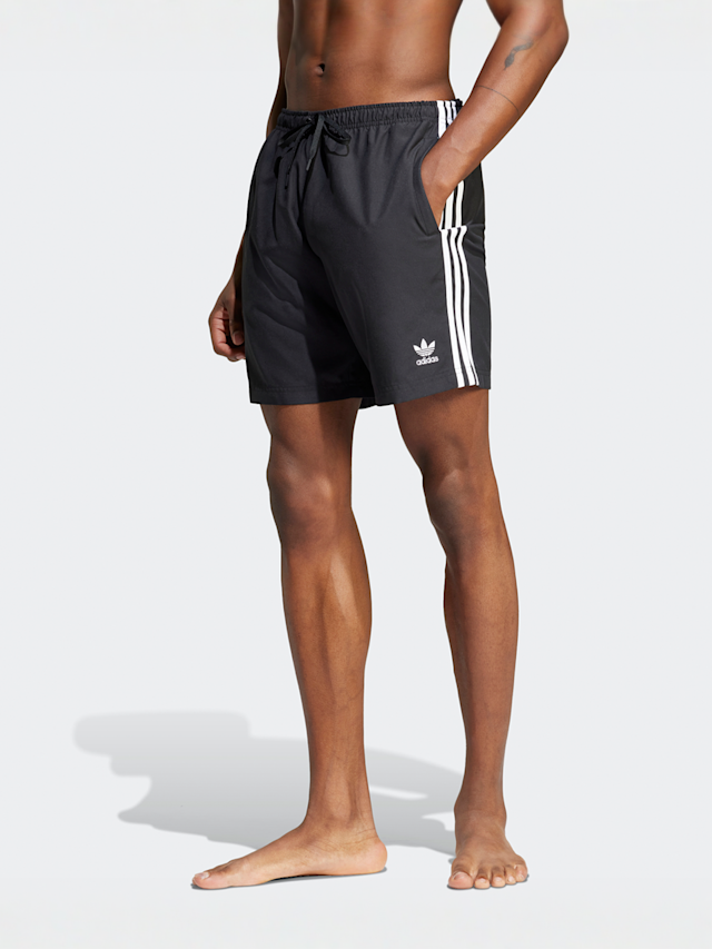 adidas Originals, 3-Streifen Schwimmshorts, black, Image 1 of 5
