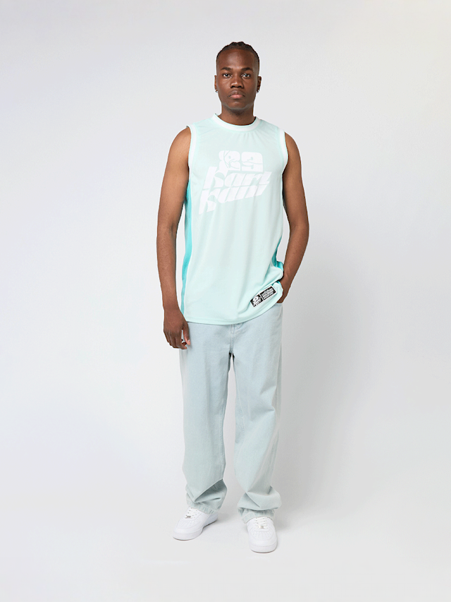 Karl Kani, Signature Colorblock Basketball Jersey, turquoise, Image 7 of 7