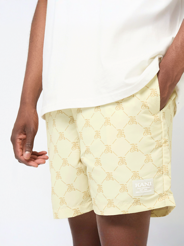 Karl Kani, Retro Swim Shorts, beige, Image 3 of 4