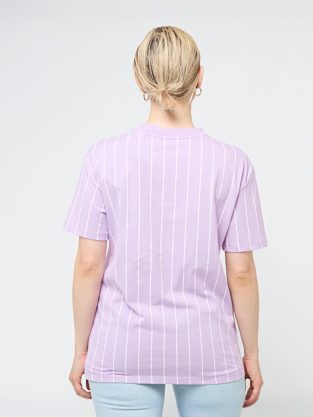 Karl Kani, Small Signature Essential Pinstripe Oversized Tee, purple, Image 2 of 4