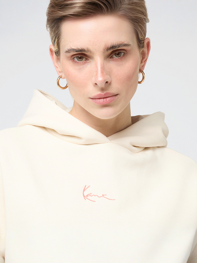 Karl Kani, Signature Cherry Print Oversized Hoodie, beige, Image 3 of 4