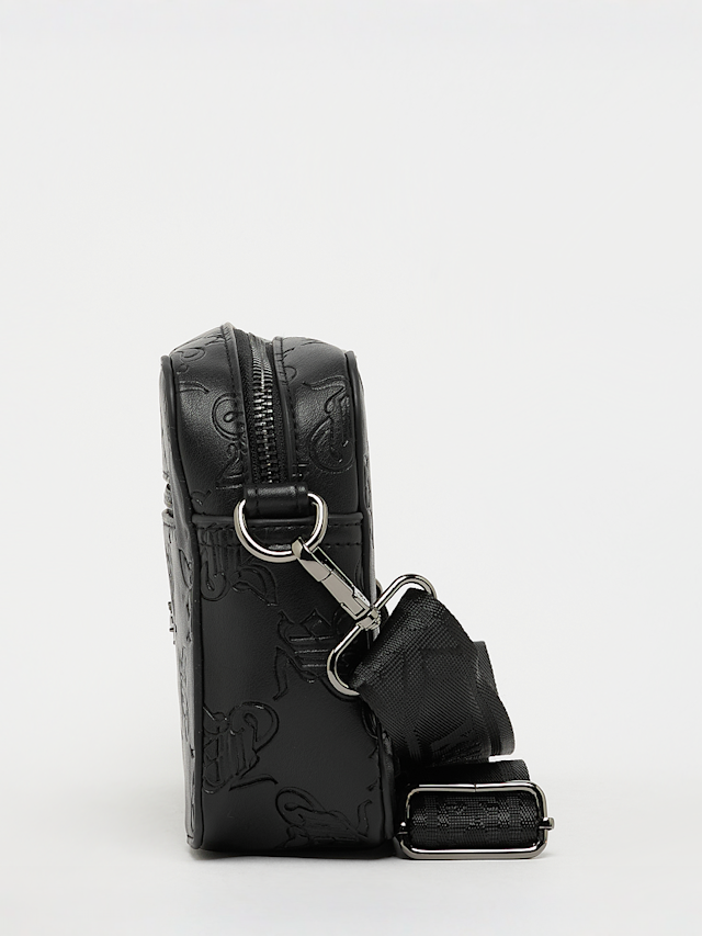 Karl Kani, Metal Signature All Over Print Messenger Bag, black, Image 2 of 7