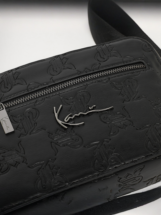 Karl Kani, Metal Signature All Over Print Messenger Bag, black, Image 5 of 7