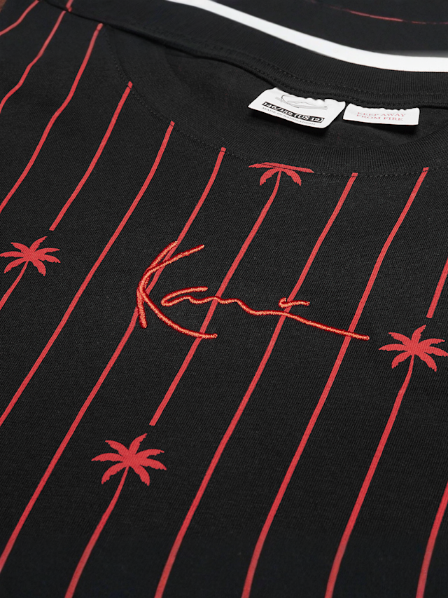 Karl Kani, Signature Palm Pinstripe T-Shirt Junior, black, Image 3 of 3