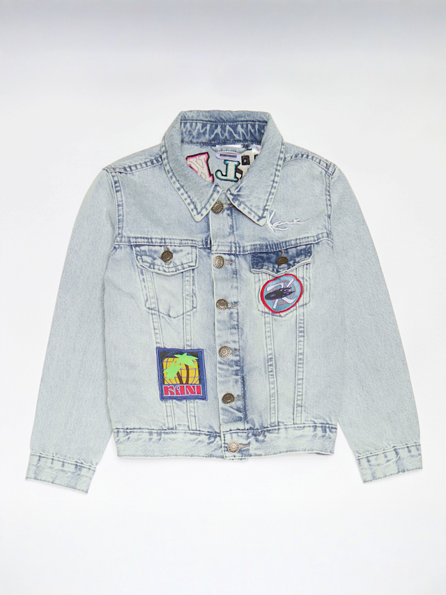 Karl Kani, Patches Denim Jacket Junior, blue, Image 1 of 4