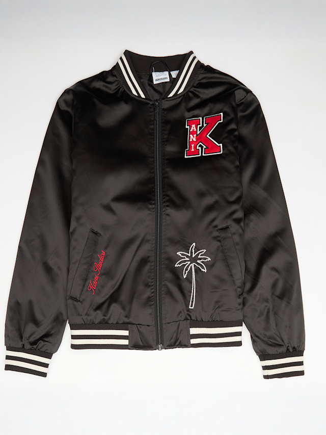 Karl Kani, Satin Bowlingjacket, black, Image 1 of 5