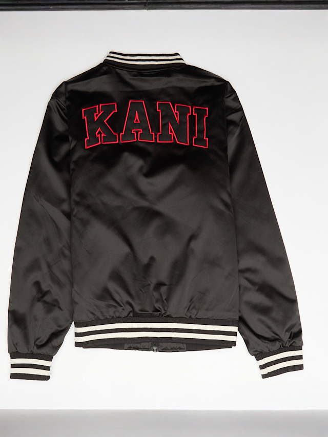 Karl Kani, Satin Bowlingjacket, black, Image 2 of 5
