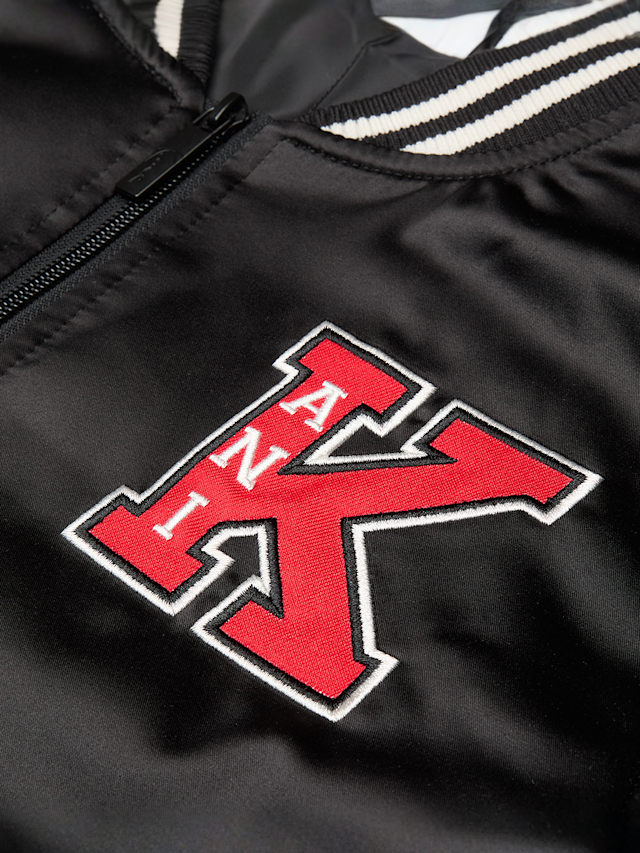 Karl Kani, Satin Bowlingjacket, black, Image 3 of 5